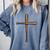 Cross Baseball Bats Christian Faith Sports Coach Pitcher Comfort Colors Sweatshirt Denim Cross Baseball Bats Christian Faith Sports Coach Pitcher Comfort Colors Sweatshirt Denim