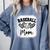 Custom Baseball Mom Number 5 Heart For Mom Comfort Colors Sweatshirt Denim