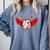 Cute Baseball &Cupid Wings Happy Valentines Boys Men Comfort Colors Sweatshirt Denim