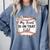 Cute Baseball Mom My Heart On That Field Sister Girl Toddler Comfort Colors Sweatshirt Denim