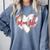 Cute Baseball Mom Heart Mother's Day Sport Mama Mom Life Comfort Colors Sweatshirt Denim