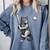Cute Kitten Playing Baseball Hitter Bat Cool Baseball Cat Comfort Colors Sweatshirt Denim Cute Kitten Playing Baseball Hitter Bat Cool Baseball Cat Comfort Colors Sweatshirt Denim