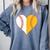 Cute Love Baseball Fast Pitch Softball Heart Baseball Mom Comfort Colors Sweatshirt Denim Cute Love Baseball Fast Pitch Softball Heart Baseball Mom Comfort Colors Sweatshirt Denim