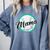 Cute Mama Script Font On Baseball Mom Comfort Colors Sweatshirt Denim Cute Mama Script Font On Baseball Mom Comfort Colors Sweatshirt Denim
