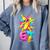 Dabbing Banana 67 Drip Baseball Drip Six Seven Joke Premium Tri-Blend Comfort Colors Sweatshirt Denim