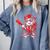 Drippy Baseball Mascot Valentine Heart Glasses Cartoon Comfort Colors Sweatshirt Denim Drippy Baseball Mascot Valentine Heart Glasses Cartoon Comfort Colors Sweatshirt Denim