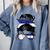 El Salvador Baseball Mom Salvador Baseball Girl Comfort Colors Sweatshirt Denim