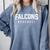Falcons Baseball Inspired Comfort Colors Sweatshirt Denim Falcons Baseball Inspired Comfort Colors Sweatshirt Denim