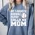 My Favorite Baseball Player Calls Me Mom Comfort Colors Sweatshirt Denim