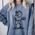 Frog Basketbal Men Women Grumpy Frog Playing Baseball Comfort Colors Sweatshirt Denim