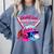 Game Kindergarten Baseball Ice Cream Drip On Back To School Comfort Colors Sweatshirt Denim