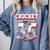 Garrett Crochet Boston Baseball Players MLBGCR201M Comfort Colors Sweatshirt Denim