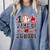 Happy 100 Days Of School Baseball Girls Coquette Bow Teacher Comfort Colors Sweatshirt Denim Happy 100 Days Of School Baseball Girls Coquette Bow Teacher Comfort Colors Sweatshirt Denim