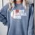 I Heart Hot Baseball Moms Comfort Colors Sweatshirt Denim