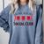 Home Plate Social Club Softball Season Baseball Mom Comfort Colors Sweatshirt Denim