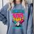 HUGvyn I Survived 100 Days Baseball Teacher Ice Cream Drip Comfort Colors Sweatshirt Denim HUGvyn I Survived 100 Days Baseball Teacher Ice Cream Drip Comfort Colors Sweatshirt Denim