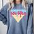 Ice Cream Baseball Cone Dripping Sprinkles Kids Boys Summer Premium Tri-Blend Comfort Colors Sweatshirt Denim