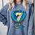 Ice Cream Baseball Glove 7th Birthday Edition Comfort Colors Sweatshirt Denim