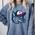 Jarrell Storm Chasers Baseball Big Logo Comfort Colors Sweatshirt Denim