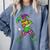Jester Baseball Mardi Gras Carnival Sport Men Boy Teen Kids Comfort Colors Sweatshirt Denim