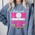 Just A Good Mom With A Baseball Bat Baseball Mom Comfort Colors Sweatshirt Denim