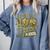 I Just Hit 100 Days Of School Camouflage Baseball Comfort Colors Sweatshirt Denim