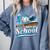 Kid 100 Days Of School Drip Baseball Ice Cream 100th Day Boy Comfort Colors Sweatshirt Denim