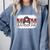 Leopard Baseball Mom Mama Mother's Day Son Daughter Boys Comfort Colors Sweatshirt Denim