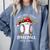 Most Likely To Play Baseball With Santa Christmas Xmas Comfort Colors Sweatshirt Denim