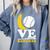 Love Bananas Banana Baseball Comfort Colors Sweatshirt Denim