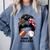 Mom Of Ballers Messy Bun Football Mom Baseball Mom Of Both Premium Tri-Blend Comfort Colors Sweatshirt Denim