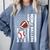 Mom Of Ballers USA Flag Football Baseball Mom Comfort Colors Sweatshirt Denim
