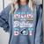 Mom Of The Birthday Boy Baseball Ice Cream Drip Matching Comfort Colors Sweatshirt Denim