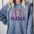 Mom Of Rookie 1st Birthday Baseball Boy Family Matching Comfort Colors Sweatshirt Denim Mom Of Rookie 1st Birthday Baseball Boy Family Matching Comfort Colors Sweatshirt Denim