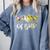 Mom Of Both Softball Baseball Mom Comfort Colors Sweatshirt Denim