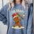 Oh Snap Gingerbreadman Baseball Christmas Men Boys Toddlers Comfort Colors Sweatshirt Denim
