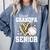 Proud Grandpa Of A 2026 Senior Baseball Graduation Leopard Comfort Colors Sweatshirt Denim