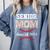 Proud Senior Baseball Mom Class Of 2024 Highschool Baseball Comfort Colors Sweatshirt Denim
