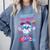 Respect The Drip Baseball Bat Sunglasses Mascot Comfort Colors Sweatshirt Denim