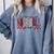 Retro Checkered Tired But Caffeinated Baseball Mom Leopard Comfort Colors Sweatshirt Denim Retro Checkered Tired But Caffeinated Baseball Mom Leopard Comfort Colors Sweatshirt Denim