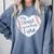 Retro My Heart Is On That Field Baseball Mom Mother's Day Comfort Colors Sweatshirt Denim Retro My Heart Is On That Field Baseball Mom Mother's Day Comfort Colors Sweatshirt Denim