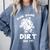 Rub Some Dirt On It Cute Girls Retro Baseball Mom Softball Comfort Colors Sweatshirt Denim