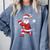 Santa Baseball Christmas Pajamas Xmas Men Kids Boys Comfort Colors Sweatshirt Denim