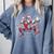 Santa Playing Baseball Catcher Merry Christmas Sport Player Comfort Colors Sweatshirt Denim