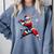 Santa Playing Baseball Men Boys Christmas Baseball Player Comfort Colors Sweatshirt Denim Santa Playing Baseball Men Boys Christmas Baseball Player Comfort Colors Sweatshirt Denim