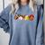Santa Sports Boys Xmas Baseball Football Softball Basketball Comfort Colors Sweatshirt Denim