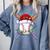 Santa Sports Christmas Baseball Player Comfort Colors Sweatshirt Denim Santa Sports Christmas Baseball Player Comfort Colors Sweatshirt Denim