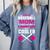 Self Expression Cool Baseball Mom Positive Thinking Comfort Colors Sweatshirt Denim