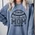 Senior Baseball Mom 2024 Comfort Colors Sweatshirt Denim