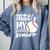 My Senior Baseball Senior Mom 2026 Baseball Senior Mama Comfort Colors Sweatshirt Denim